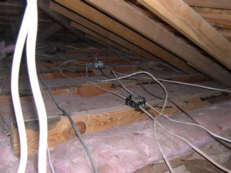 can i have a junction box in the attic|attic junction box under insulation.